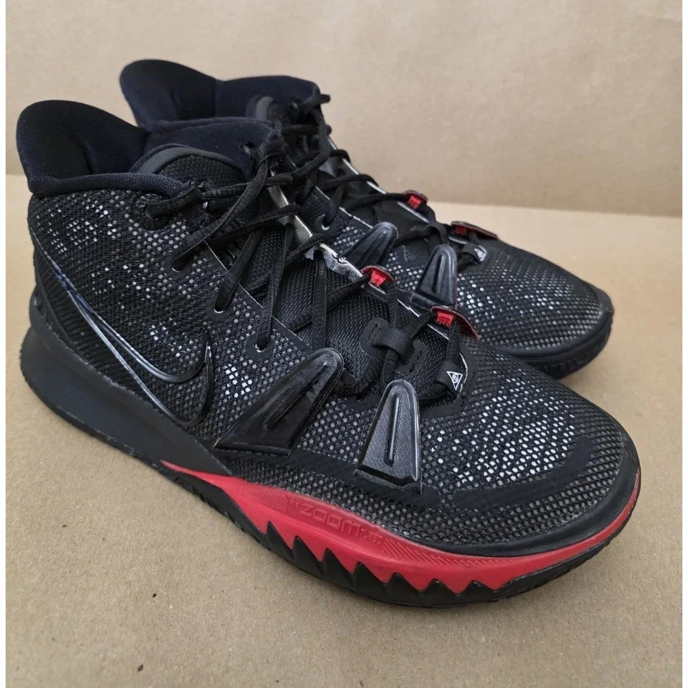 Nike Kyrie 7 (Size 7.5) Shoes Mens Mid Black Red